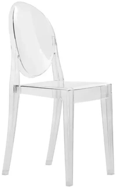 LeisureMod Marion Transparent Acrylic Modern Chair