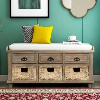 Merax Rustic Storage Bench