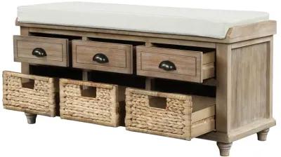 Merax Rustic Storage Bench