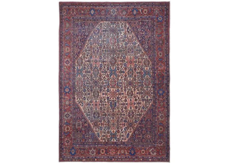 Rawlins 39HJF Red/Tan/Blue 2' x 3' Rug