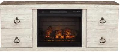 Willowton 4-Piece Entertainment Center with Electric Fireplace