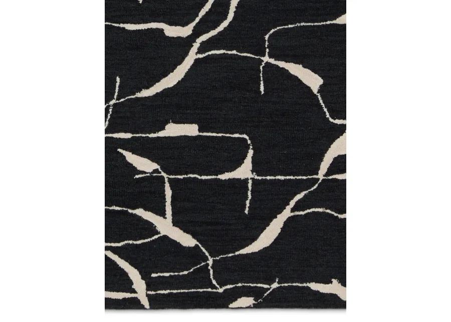 Mallino By Nikki Chu Noir Black 9' x 12' Rug