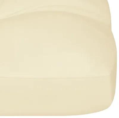 vidaXL Pallet Sofa Cushion Cream 47.2"x15.7"x4.7"