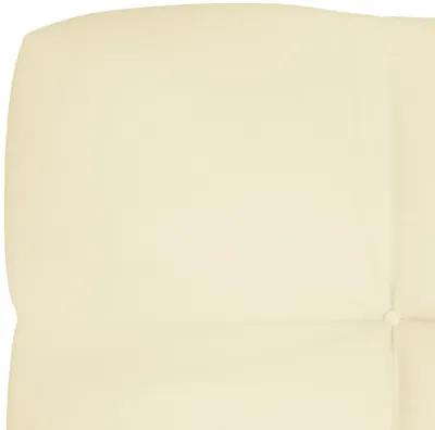 vidaXL Pallet Sofa Cushion Cream 47.2"x15.7"x4.7"