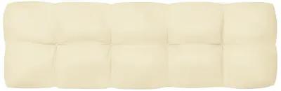 vidaXL Pallet Sofa Cushion Cream 47.2"x15.7"x4.7"