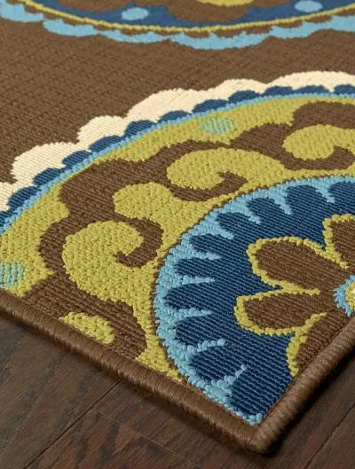 Caspian 7'10" Brown Rug