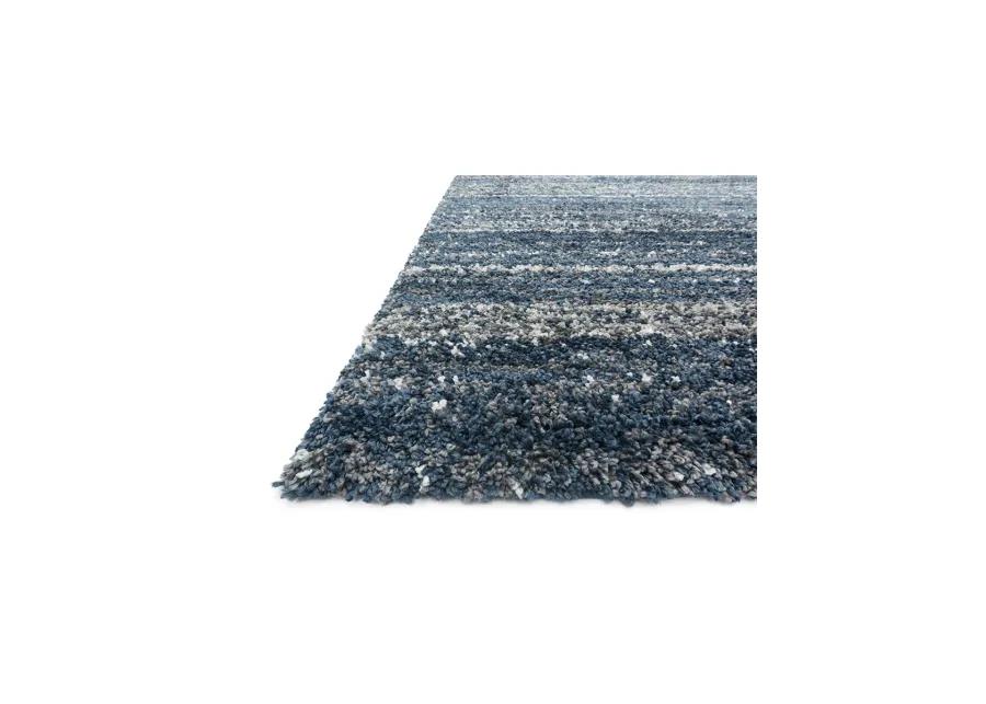 Quincy QC05 Navy/Pewter 3'3" x 6' Rug