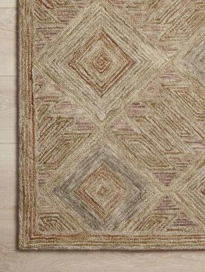 Varena VAR-02 Berry / Multi 7''9" x 9''9" Rug by