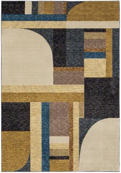 Strada 6'7" x 9'6" Gold Rug