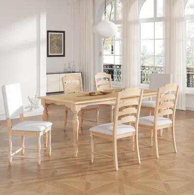 Merax Vintage Traditional Wood Dining Set