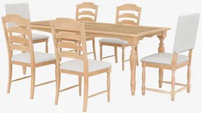 Merax Vintage Traditional Wood Dining Set