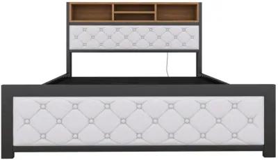 Merax Metal Frame Platform Bed With 4 Drawers