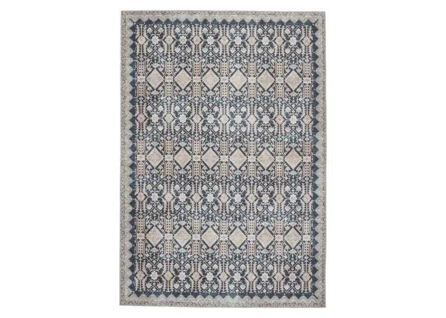 Keyara By Nikki Chu Dalia Blue 2'6" x 8' Runner Rug