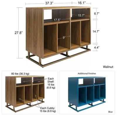 Novogratz Regal Double Wide Record Station/Accent Cabinet