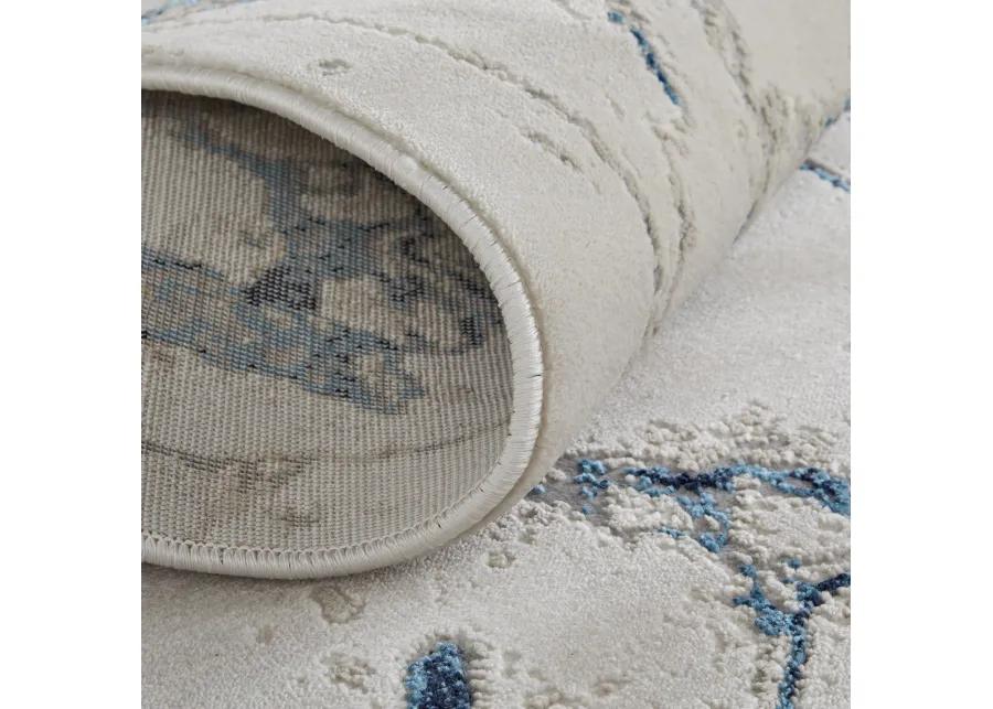 Indio 39GWF Ivory/Blue/Black 3'11" X 6' Rug