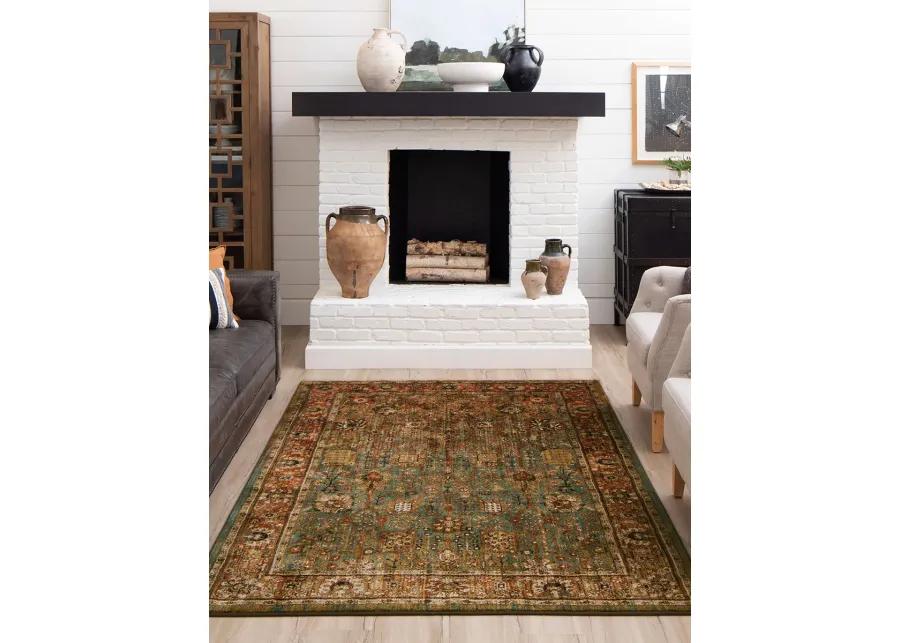 Spice Market Myanmar Aquamarine 5' 3" X 7' 10" Rug