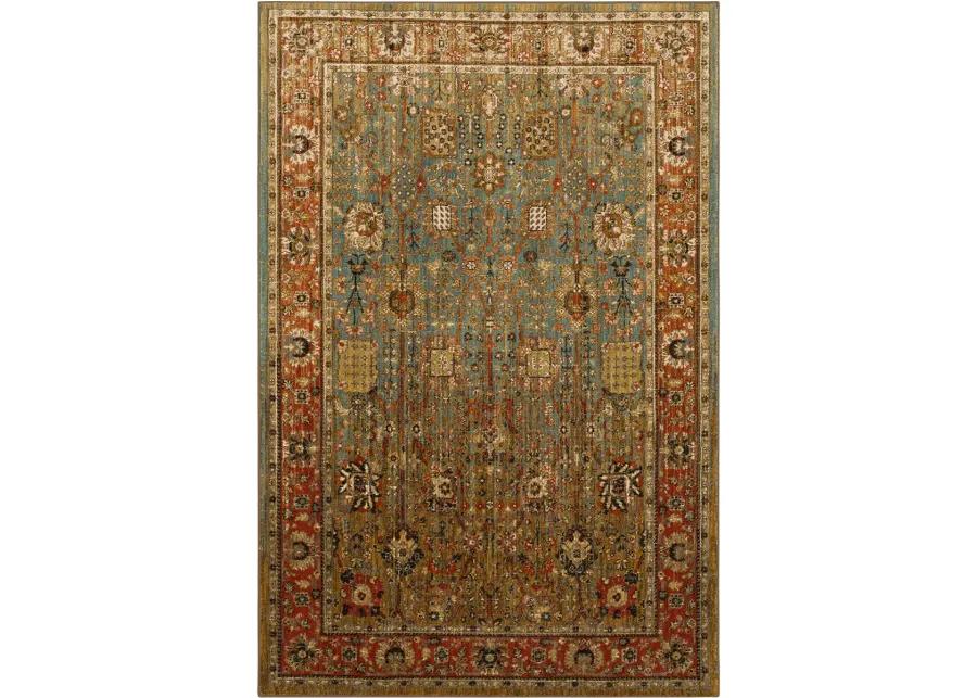 Spice Market Myanmar Aquamarine 5' 3" X 7' 10" Rug