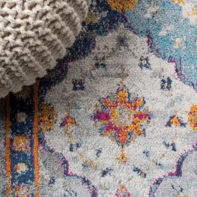 Kirman Bohemian Medallion Area Rug