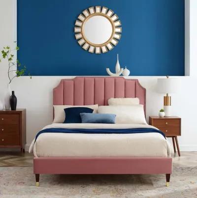 Modway - Colette King Performance Velvet Platform Bed