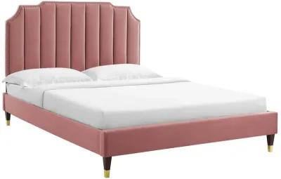 Modway - Colette King Performance Velvet Platform Bed