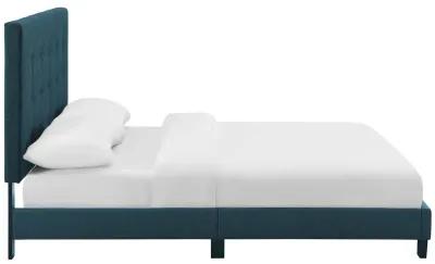 Modway - Melanie Queen Tufted Button Upholstered Fabric Platform Bed