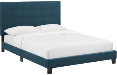 Modway - Melanie Queen Tufted Button Upholstered Fabric Platform Bed