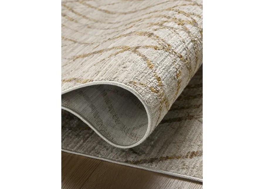 Wade WAE-04 Beige / Gold 6''3" x 9''4" Rug by Loloi II