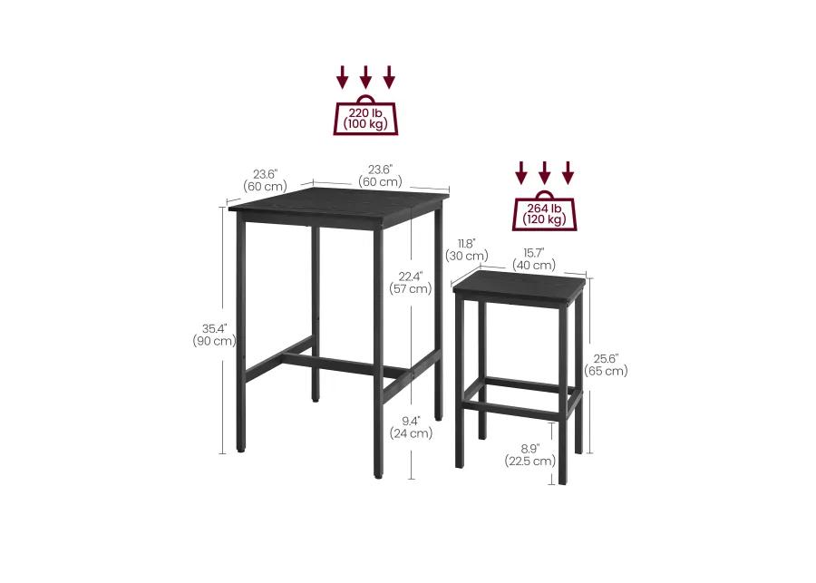 Bar Table and Chairs Set for Modern Dining and Entertaining