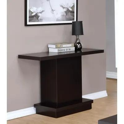 Reston Pedestal Sofa Table Cappuccino