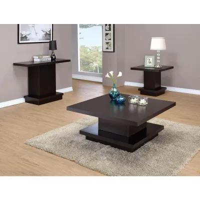 Reston Pedestal Sofa Table Cappuccino