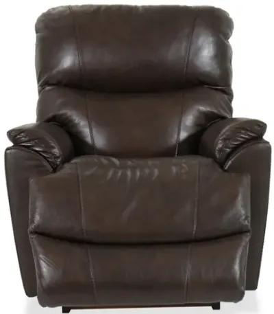 Trouper Walnut Leather Rocking Recliner