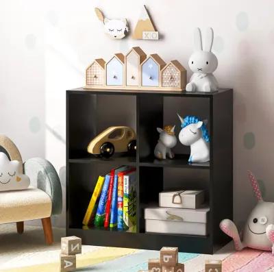 4-Cube Kids Bookcase with Open Shelves