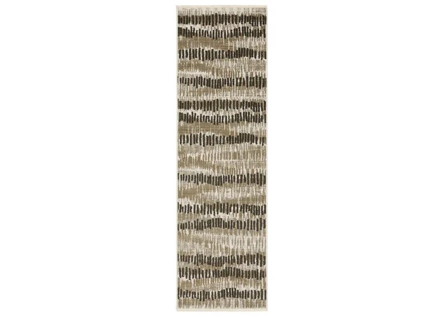 Bauer 2'3" x 7'6" Beige Rug