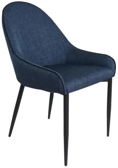 Moe's Home Collection Lapis Dining Chair Dark Blue-Set Of Two