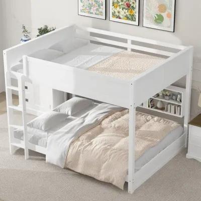 Merax Bunk Bed with Storage Cabinets and USB Ports