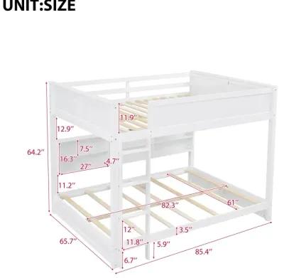 Merax Bunk Bed with Storage Cabinets and USB Ports