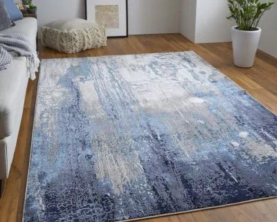 Indio 39H2F Ivory/Blue/Black 1'8" x 2'10" Rug