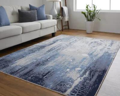 Indio 39H2F Ivory/Blue/Black 1'8" x 2'10" Rug