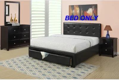 Bedroom Furniture Storage Under Bed Queen Size Bed PU Leather