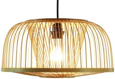 Modern Oval Bamboo Wicker Rattan Hanging Light Shade for Living Room, Dining Room, Entryway