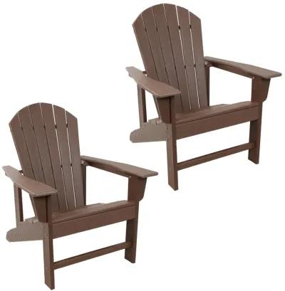 Sunnydaze Upright HDPE Raised Outdoor Adirondack Chair