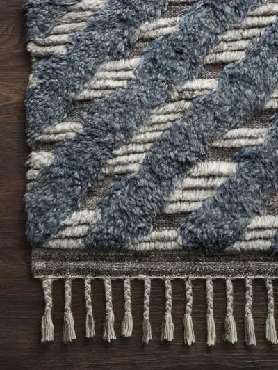 Khalid KF06 Blue/Pewter 8'6" x 11'6" Rug