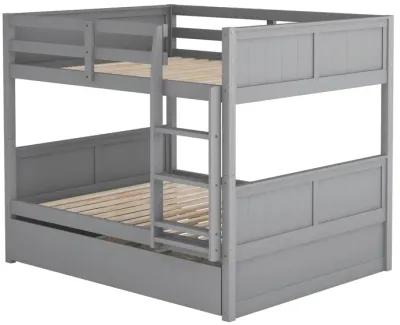 Merax Modern Solid Bunk Bed with Trundle