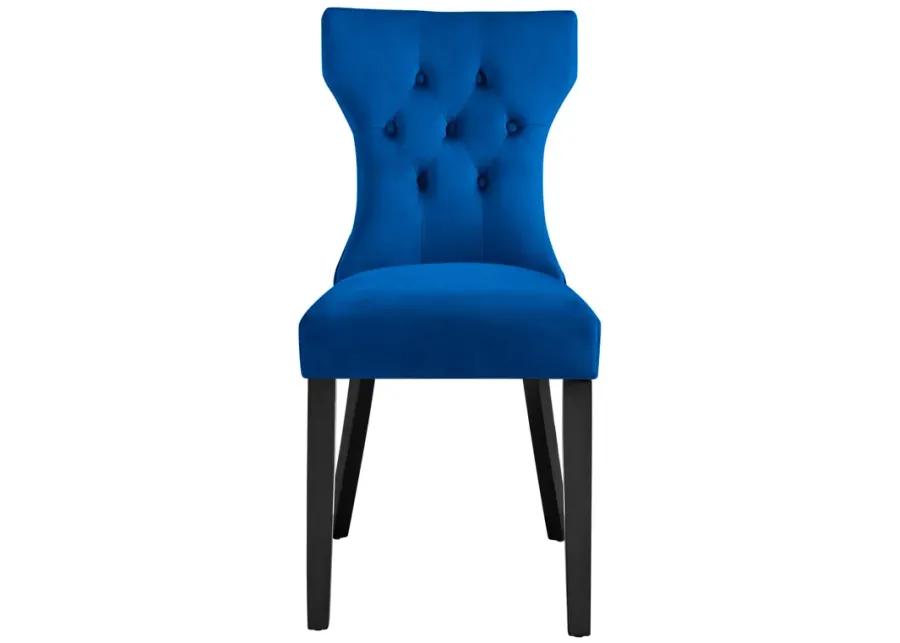 Silhouette Performance Velvet Dining Chairs - Set of 2