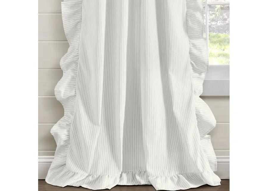 Farmhouse Reyna Ruffle Window Curtain Panels