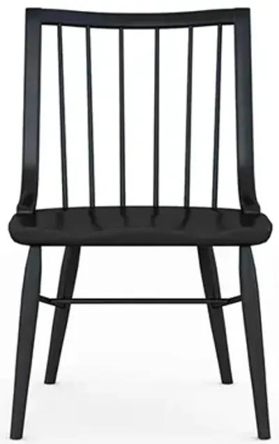 Frame Windsor Side Chair Accent Black (Set of 2)