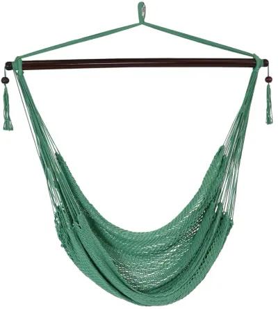 Sunnydaze Extra Large Polyester Rope Hammock Chair and Spreader Bar