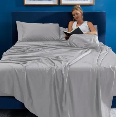 Hyper-Cotton California King Sheet Set - Light Grey