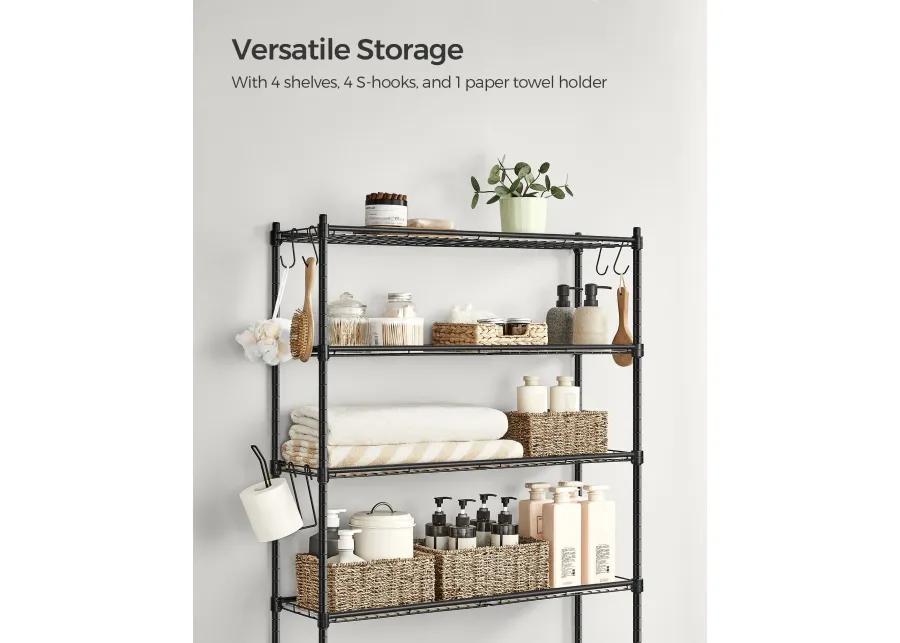 4-Tier Metal Over-the-Toilet Storage Shelf