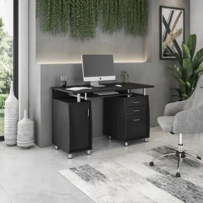 Techni Mobili Complete Workstation Computer Desk with Storage, Espresso